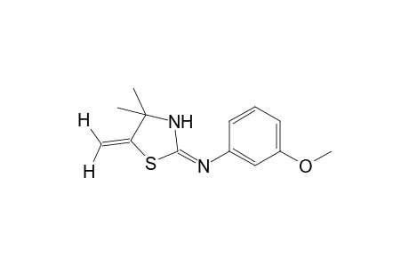 4,4-dimethyl-2-[(m-methoxyphenyl)imino]-5-methylenethiazolidine