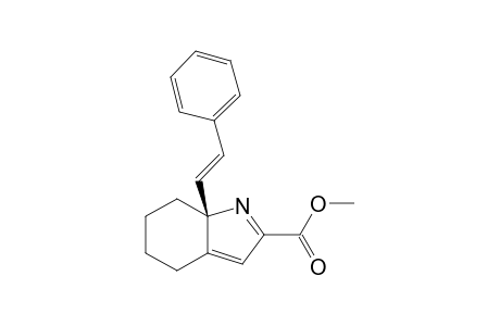 Methyl 5,6,7,7a-tetrahydro-7a-.beta.-styryl-4H-indole-2-carboxylate