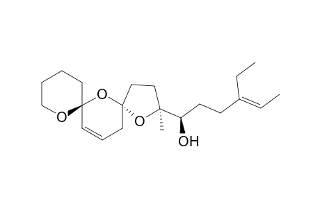 (E,1R)-4-ethyl-1-[(3S,5S,7S)-3-methyl-4,6,8-trioxadispiro[4.1.5^{7}.3^{5}]pentadec-13-en-3-yl]-4-hexen-1-ol