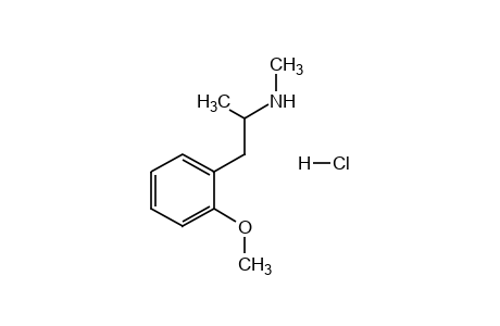 N,alpha-dimethyl-o-methoxyphenethylamine, hydrochloride