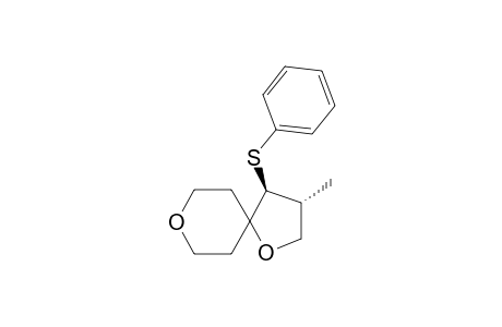 (3R,4S)-3-methyl-1,8-dioxaspiro[4.5]dec-4-yl phenyl sulfide