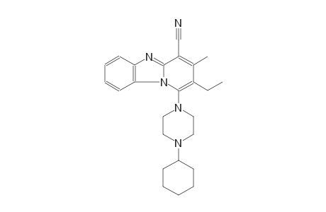 1-(4-cyclohexyl-1-piperazinyl)-2-ethyl-3-methylpyrido[1,2-a]benzimidazole-4-carbonitrile