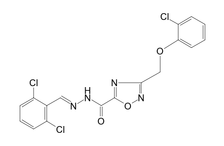 3-[(o-chlorophenoxy)methyl]-1,2,4-oxadiazole-5-carboxylic acid, (2,6-dichlorobenzylidene)hydrazide