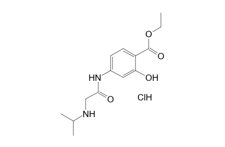 4-[2-(ISOPROPYLAMINO)ACETAMIDO]SALICYLIC ACID, ETHYL ESTER, HYDROCHLORIDE