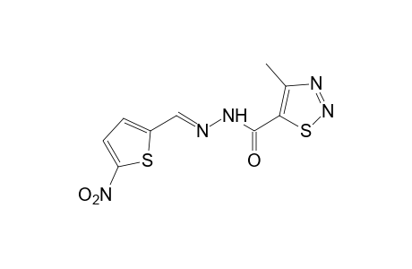 4-methyl-1,2,3-thiadiazole-5-carboxylic acid, (5-nitro-2-thenylidene)hydrazide