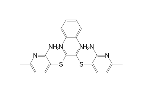 3-[3-(2-amino-6-methylpyridin-3-yl)sulfanylquinoxalin-2-yl]sulfanyl-6-methylpyridin-2-amine