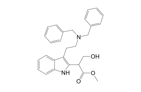 2-[3-[2-(bis(benzyl)amino)ethyl]-1H-indol-2-yl]-3-hydroxy-propionic acid methyl ester