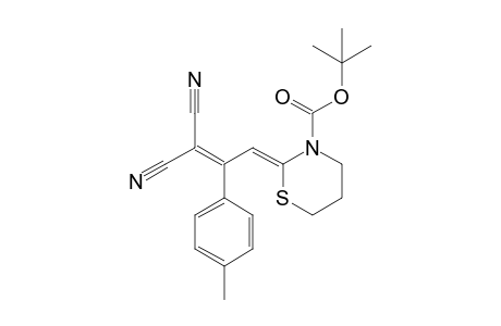 T-Butyl 2-(3',3'-dicyano-2'-(4''-methylphenyl)allylidene)-perhydro-1,3-thiazine-3-carboxylate