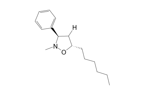 (3R,5R)-2-Methyl-3-phenyl-5-hexylisooxazolidine