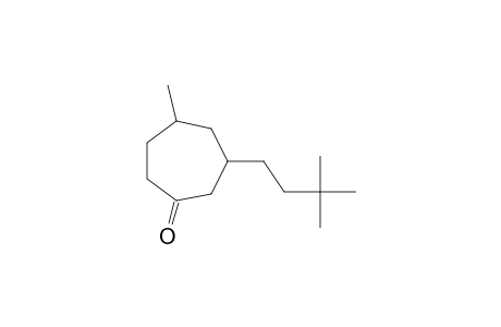 Cycloheptanone, 3-(3,3-dimethylbutyl)-5-methyl-