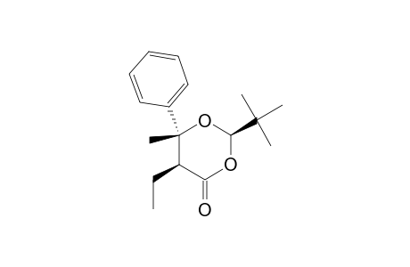 (2R,5S,6R)-2-tert-Butyl-5-ethyl-6-methyl-6-phenyl-1,3-dioxan-4-one