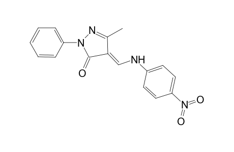 (4E)-5-Methyl-4-[(4-nitroanilino)methylene]-2-phenyl-2,4-dihydro-3H-pyrazol-3-one