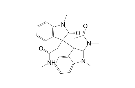 3a-[3-(N-Methylamido)methyl)-2-oxo-1-methylindol-3-yl]-1,8-Dimethylpyrrolidino[2,3-b]indol-2-one