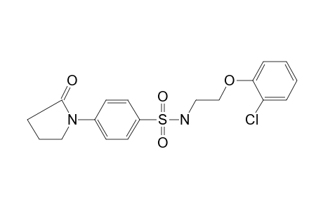 Benzenesulfonamide, N-[2-(2-chlorophenoxy)ethyl]-4-(2-oxopyrrolidin-1-yl)-