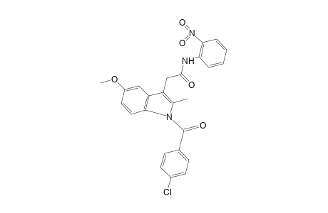 1-(p-chlorobenzoyl)-5-methoxy-2-methyl-2'-nitroindole-3-acetanilide
