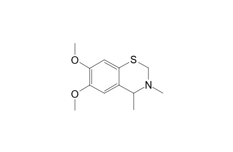 (+/-)-6,7-DIMETHOXY-3,4-DIMETHYL-2H-1,3-BENZOTHIAZINE