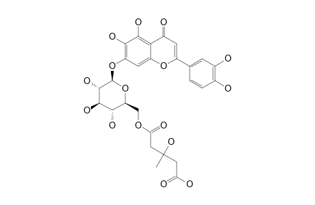 6-HYDROXY-LUTEOLIN-7-O-BETA-D-(6''-3-HYDROXY-3-METHYL-GLUTARYL)-GLUCOPYRANOSIDE