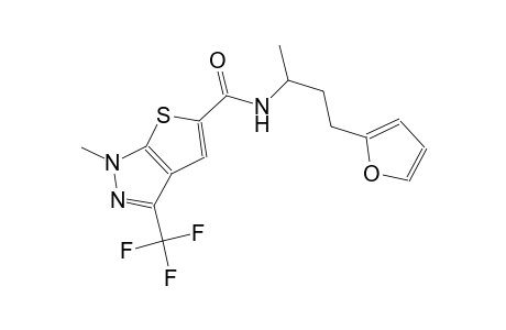 1H-thieno[2,3-c]pyrazole-5-carboxamide, N-[3-(2-furanyl)-1-methylpropyl]-1-methyl-3-(trifluoromethyl)-