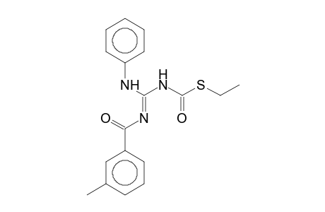 S-Ethyl (Z)-[(3-methylbenzoyl)amino](phenylimino)methylthiocarbamate