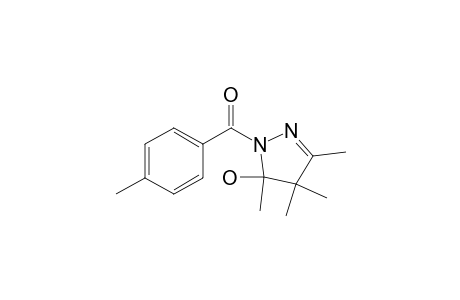 (4-Methylphenyl)-(3,4,4,5-tetramethyl-5-oxidanyl-pyrazol-1-yl)methanone