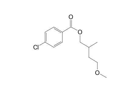 4-Chlorobenzoic acid, 4-methoxy-2-methylbutyl ester