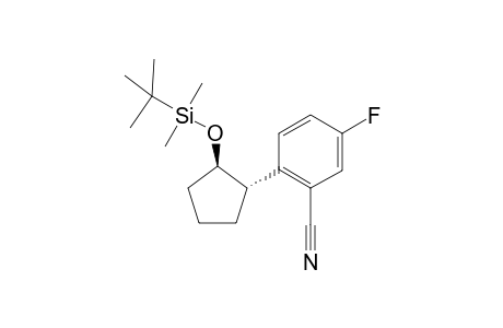 2-(trans-2-((tert-butyldimethylsilyl)oxy)cyclopentyl)-5-fluorobenzonitrile