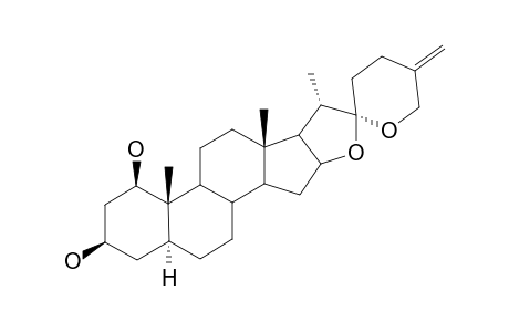 5-ALPHA-SPIROST-25(27)-ENE-1-BETA,3-ALPHA-DIOL;1-BETA-HYDROXYCRABBOGENIN