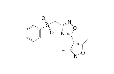 5-(3,5-dimethyl-4-isoxazolyl)-3-[(phenylsulfonyl)methyl]-1,2,4-oxadiazole