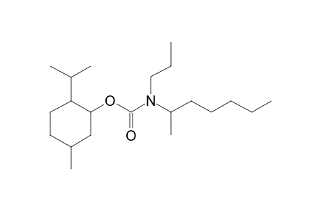 Carbonic acid, monoamide, N-propyl-N-(hept-2-yl)-, (-)-(1R)-menthyl ester