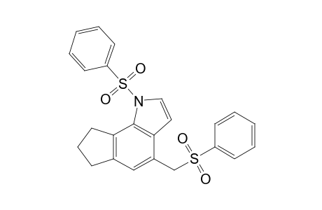 1-(benzenesulfonyl)-4-(benzenesulfonylmethyl)-7,8-dihydro-6H-cyclopenta[g]indole