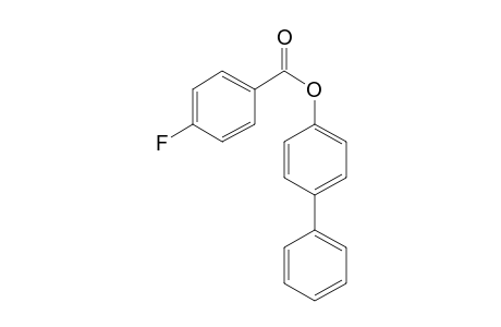 4-Fluorobenzoic acid, 4-biphenyl ester