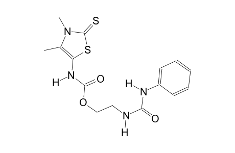 2-[(anilinocarbonyl)amino]ethyl 3,4-dimethyl-2-thioxo-2,3-dihydro-1,3-thiazol-5-ylcarbamate