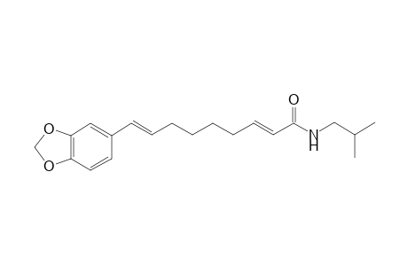 RETROFRACTAMIDE-C;(2E,8E)-N-ISOBUTYL-9-(3',4'-METHYLENEDIOXY-PHENYL)-NON-2,8-DIEN-AMIDE