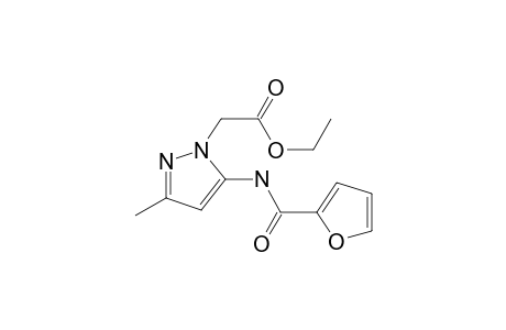 [5-[(Furan-2-carbonyl)amino]-3-methylpyrazol-1-yl]acetic acid, ethyl ester