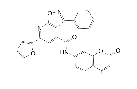 6-(2-furyl)-N-(4-methyl-2-oxo-2H-chromen-7-yl)-3-phenylisoxazolo[5,4-b]pyridine-4-carboxamide