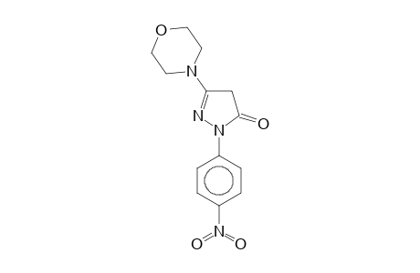 5-(4-Morpholinyl)-2-(4-nitrophenyl)-2,4-dihydro-3H-pyrazol-3-one