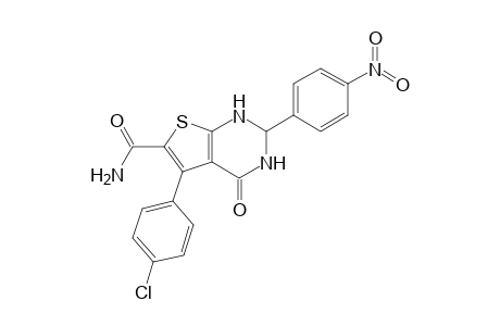 5-(4-Chlorophenyl)-1,2,3,4-tetrahydro-2-(4-nitrophenyl)-4-oxothieno[2,3-d]pyrimidine-6-carboxamide