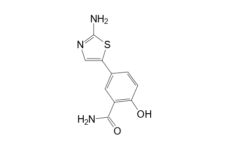 2-amino-5-(3-carbamoyl-4-hydroxyphenyl)thiazole