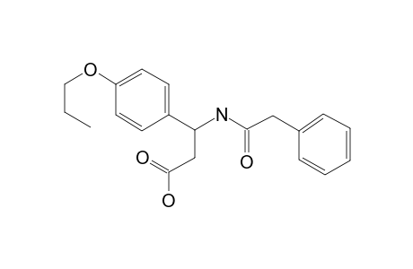 3-(2-Phenylethanoylamino)-3-(4-propoxyphenyl)propanoic acid