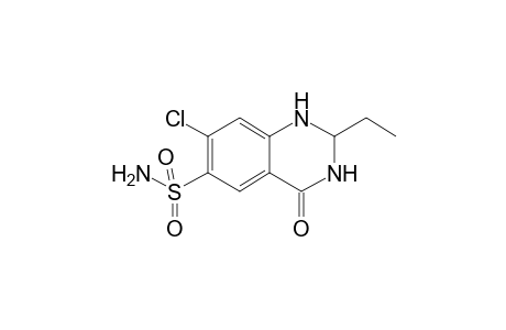 7-chloro-2-ethyl-4-oxo-1,2,3,4-tetrahydro-6-quinazolinesulfonamide