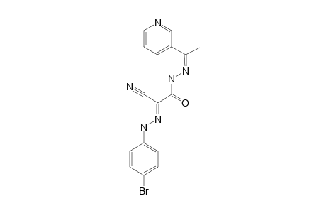 2-[2-(4-BROMOPHENYL)-HYDRAZINYLIDENE]-2-CYANO-N'-[1-(PYRIDINE-3-YL)-ETHYLIDENE]-ACETOHYDRAZIDE