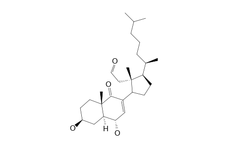 3.beta.,6.alpha.-Dihydroxy-9-oxo-9,11-seco-5.alpha.-cholest-7-en-11-al