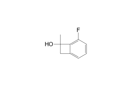 5-Fluoranyl-7-methyl-bicyclo[4.2.0]octa-1(6),2,4-trien-7-ol