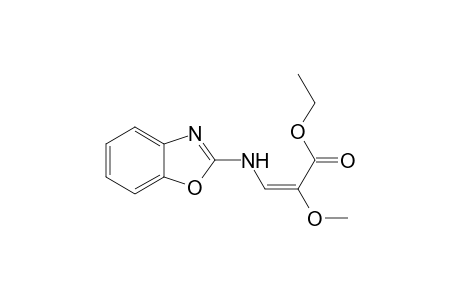 Ethyl (E)-3-(benzoxazol-2-ylamino)-2-methoxypropenoate