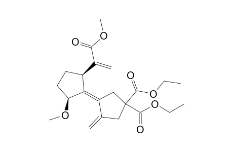 Diethyl cis/trans-2'-(1-Methoxycarbonylvinyl)-5'-methoxy-5-methylenebicycvlopentylidene-3,3-docarboxylate