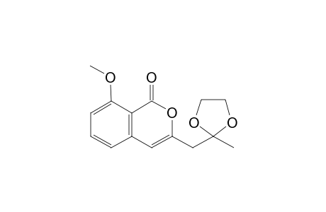 8-METHOXY-3-[(2''-METHYL-1'',3''-DIOXOAN-2''-YL)-METHYL]-1H-ISOCHROMEN-1-ONE