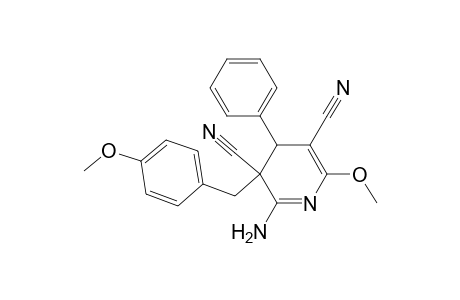 2-Amino-6-methoxy-3-p-anisyl-4-phenyl-4H-pyridine-3,5-dicarbonitrile