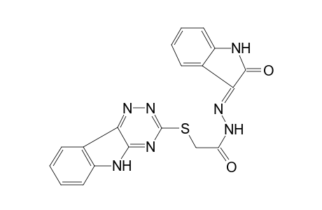(9H-1,3,4,9-tetraaza-fluoren-2-ylsulfanyl)-acetic acid (2-oxo-1,2-dihydro-indol-3-ylidene)-hydrazide