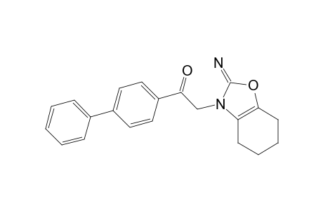 2-(2-Azanylidene-4,5,6,7-tetrahydro-1,3-benzoxazol-3-yl)-1-(4-phenylphenyl)ethanone