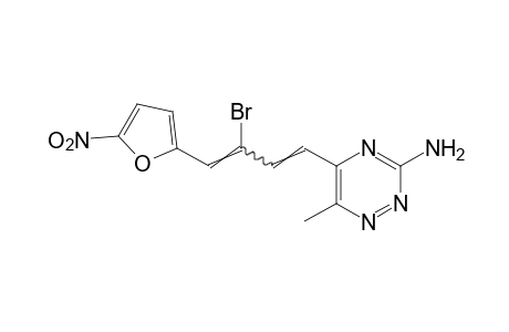 3-AMINO-5-[3-BROMO-4-(5-NITRO-2-FURYL)-1,3-BUTADIENYL]-6-METHYL-as-TRIAZINE